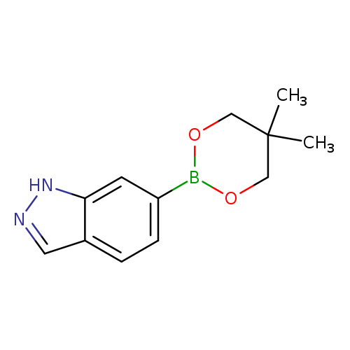CC1(C)COB(OC1)c1ccc2c(c1)[nH]nc2