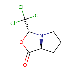 O=C1O[C@@H](N2[C@H]1CCC2)C(Cl)(Cl)Cl