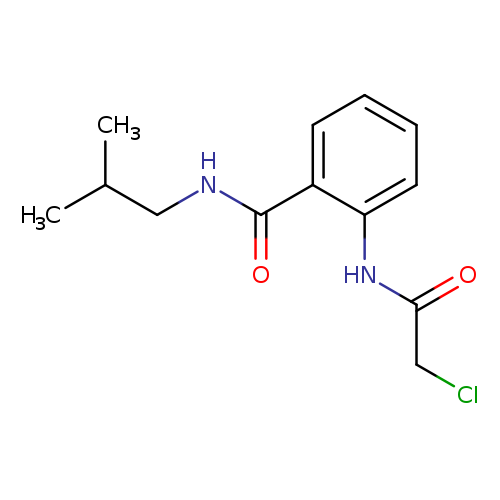 ClCC(=O)Nc1ccccc1C(=O)NCC(C)C