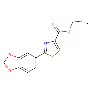 CCOC(=O)c1csc(n1)c1ccc2c(c1)OCO2