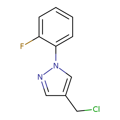ClCc1cnn(c1)c1ccccc1F