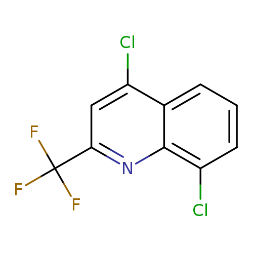Clc1cccc2c1nc(cc2Cl)C(F)(F)F