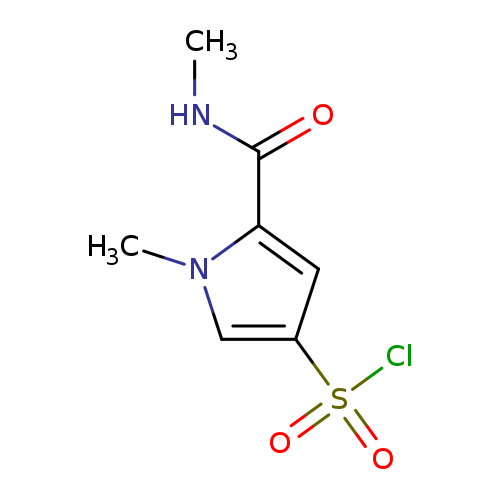 CNC(=O)c1cc(cn1C)S(=O)(=O)Cl