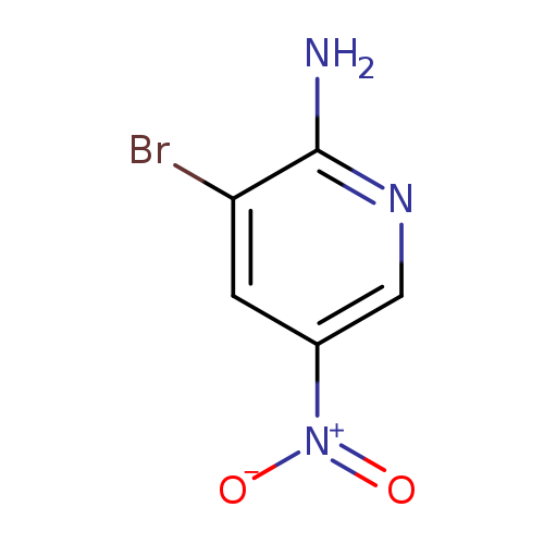 [O-][N+](=O)c1cnc(c(c1)Br)N