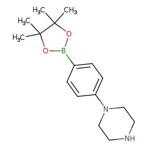 CC1(C)OB(OC1(C)C)c1ccc(cc1)N1CCNCC1