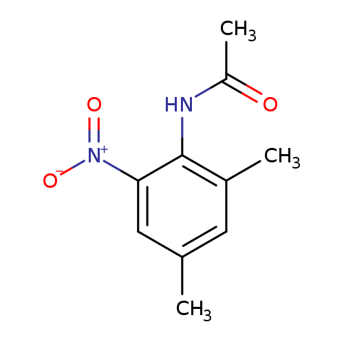 CC(=O)Nc1c(C)cc(cc1[N+](=O)[O-])C