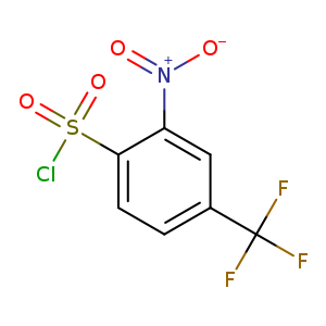 [O-][N+](=O)c1cc(ccc1S(=O)(=O)Cl)C(F)(F)F