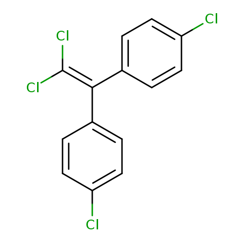 ClC(=C(c1ccc(cc1)Cl)c1ccc(cc1)Cl)Cl