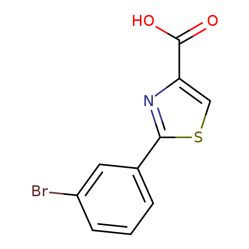 Brc1cccc(c1)c1scc(n1)C(=O)O