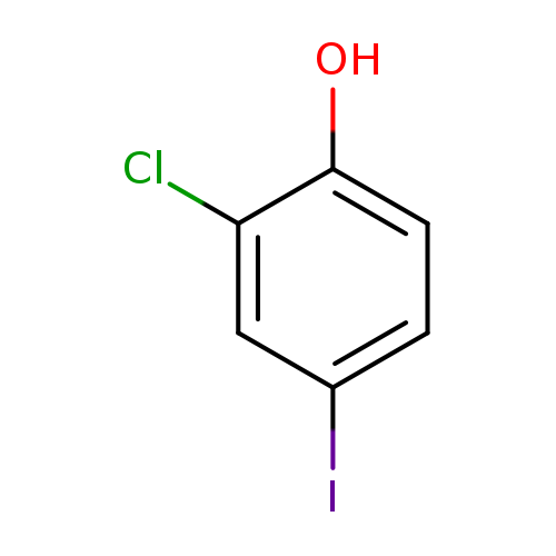 Ic1ccc(c(c1)Cl)O