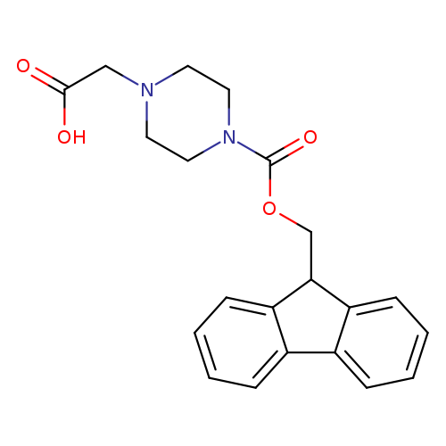 OC(=O)CN1CCN(CC1)C(=O)OCC1c2ccccc2c2c1cccc2