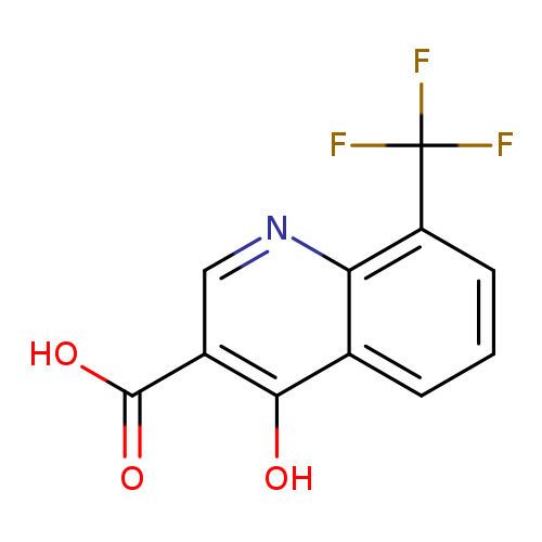 OC(=O)c1cnc2c(c1O)cccc2C(F)(F)F