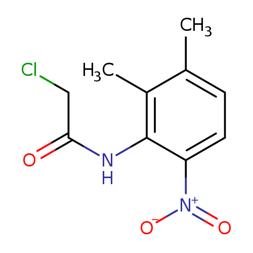 ClCC(=O)Nc1c(ccc(c1C)C)[N+](=O)[O-]