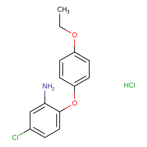 CCOc1ccc(cc1)Oc1ccc(cc1N)Cl.Cl