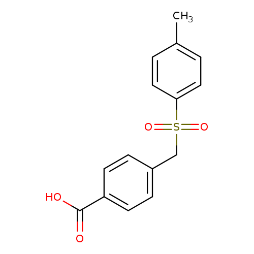 Cc1ccc(cc1)S(=O)(=O)Cc1ccc(cc1)C(=O)O