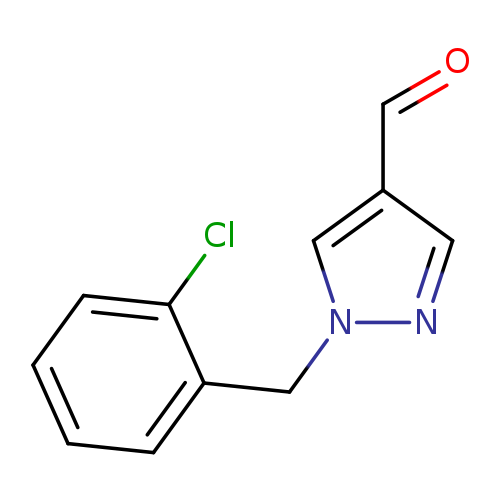 O=Cc1cnn(c1)Cc1ccccc1Cl