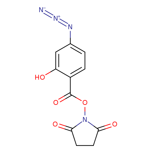 [N-]=[N+]=Nc1ccc(c(c1)O)C(=O)ON1C(=O)CCC1=O