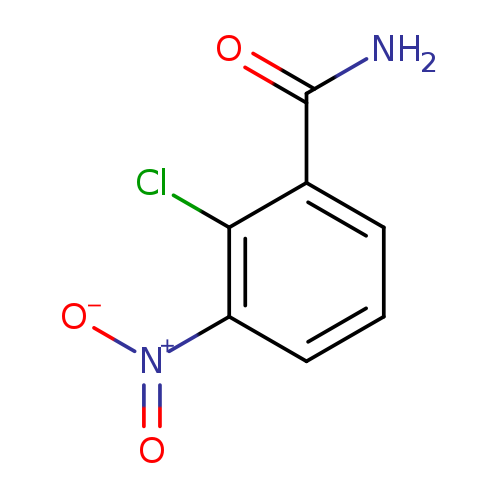 NC(=O)c1cccc(c1Cl)[N+](=O)[O-]