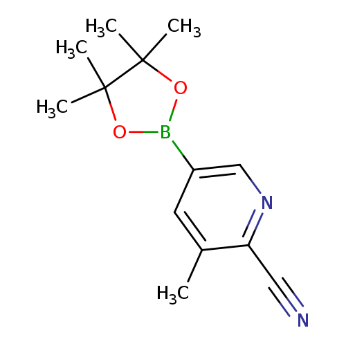 N#Cc1ncc(cc1C)B1OC(C(O1)(C)C)(C)C