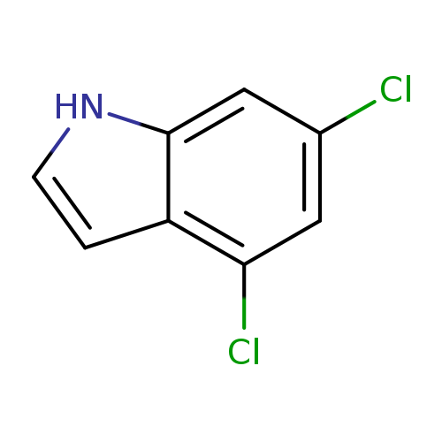 Clc1cc(Cl)c2c(c1)[nH]cc2