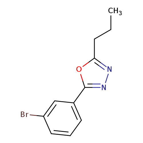 CCCc1nnc(o1)c1cccc(c1)Br