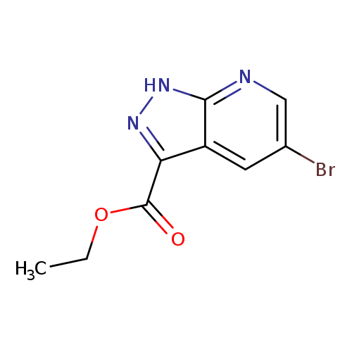 CCOC(=O)c1n[nH]c2c1cc(Br)cn2
