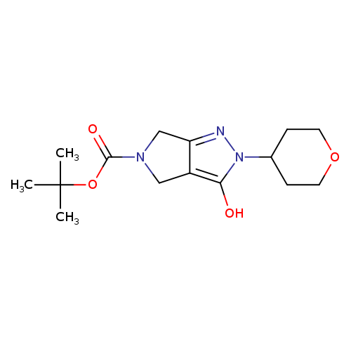 O=C(N1Cc2c(C1)c(n(n2)C1CCOCC1)O)OC(C)(C)C