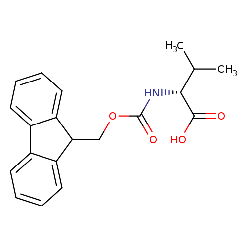 O=C(N[C@@H](C(=O)O)C(C)C)OCC1c2ccccc2c2c1cccc2