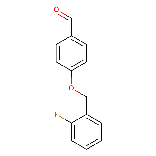 O=Cc1ccc(cc1)OCc1ccccc1F