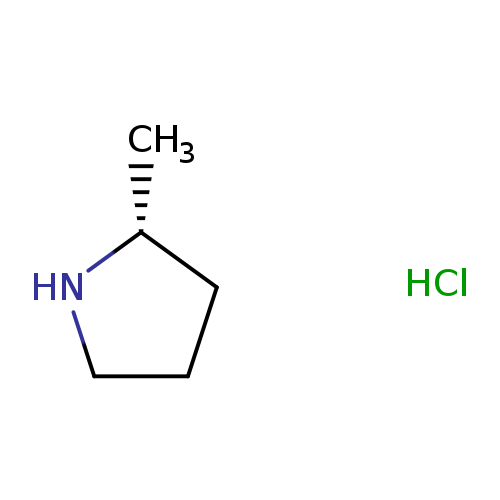 C[C@@H]1CCCN1.Cl