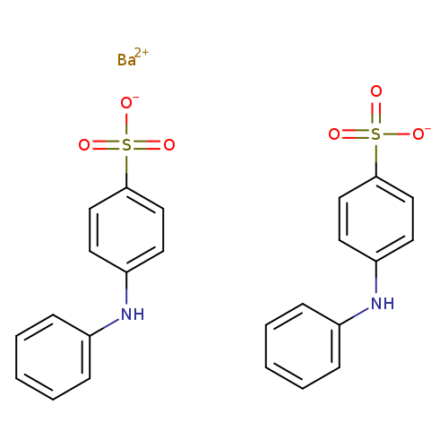 [O-]S(=O)(=O)c1ccc(cc1)Nc1ccccc1.[O-]S(=O)(=O)c1ccc(cc1)Nc1ccccc1.[Ba+2]