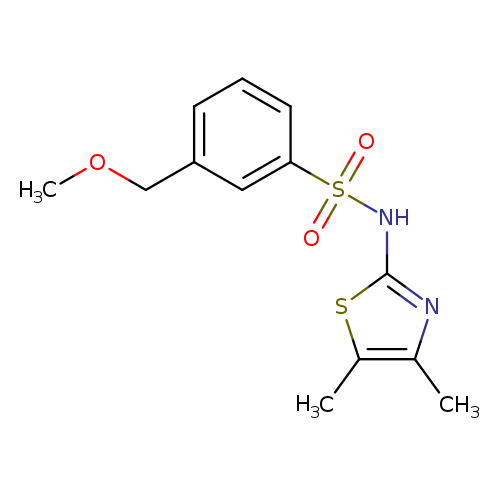 COCc1cccc(c1)S(=O)(=O)Nc1sc(c(n1)C)C