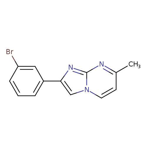 Brc1cccc(c1)c1cn2c(n1)nc(cc2)C