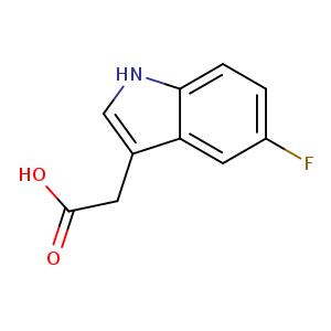 OC(=O)Cc1c[nH]c2c1cc(F)cc2