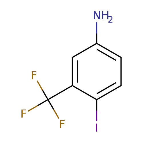 Nc1ccc(c(c1)C(F)(F)F)I