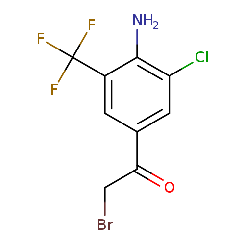 BrCC(=O)c1cc(Cl)c(c(c1)C(F)(F)F)N