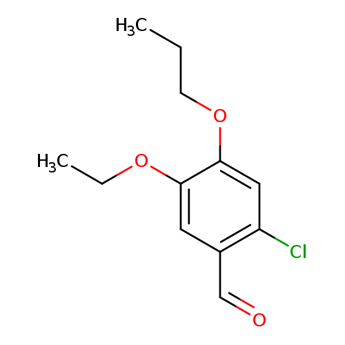 CCCOc1cc(Cl)c(cc1OCC)C=O