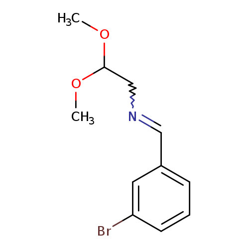 COC(CN=Cc1cccc(c1)Br)OC