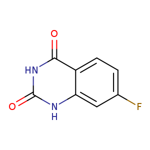 Fc1ccc2c(c1)[nH]c(=O)[nH]c2=O