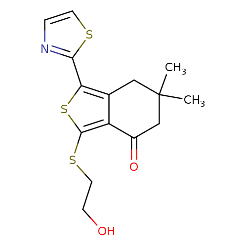 OCCSc1sc(c2c1C(=O)CC(C2)(C)C)c1nccs1