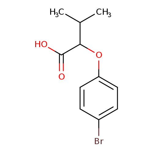CC(C(C(=O)O)Oc1ccc(cc1)Br)C