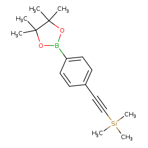 C[Si](C#Cc1ccc(cc1)B1OC(C(O1)(C)C)(C)C)(C)C