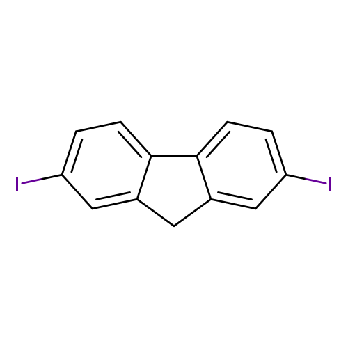 Ic1ccc2c(c1)Cc1c2ccc(c1)I