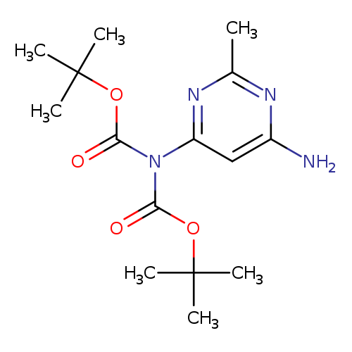 O=C(N(c1cc(N)nc(n1)C)C(=O)OC(C)(C)C)OC(C)(C)C