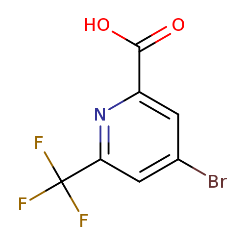 Brc1cc(nc(c1)C(F)(F)F)C(=O)O