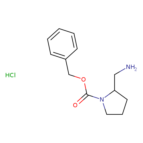 NCC1CCCN1C(=O)OCc1ccccc1.Cl