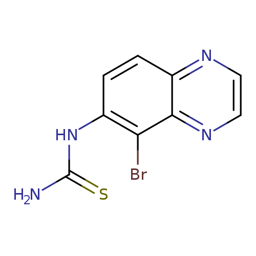 NC(=S)Nc1ccc2c(c1Br)nccn2