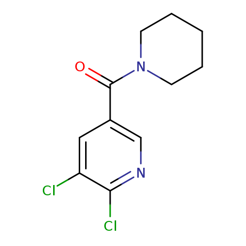 O=C(c1cnc(c(c1)Cl)Cl)N1CCCCC1