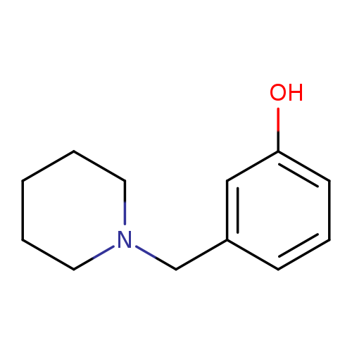 Oc1cccc(c1)CN1CCCCC1
