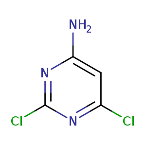Nc1cc(Cl)nc(n1)Cl